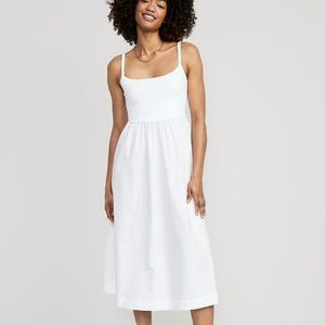 Old Navy Fit & Flare Combination Midi Cami Dress